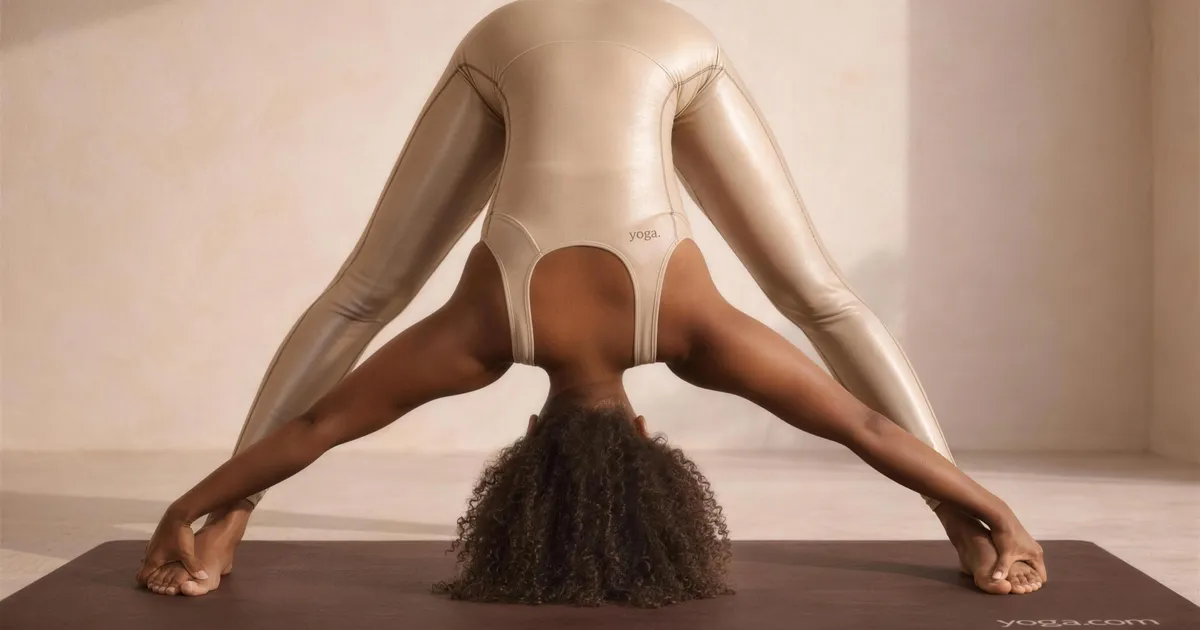 Wide-Legged Forward Bend with Feet Grab (Prasārita Pādottānāsana)